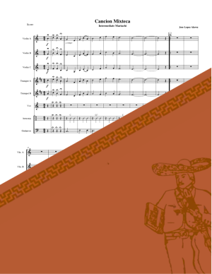 Cancion Mixteca - Key of C - Guitarron